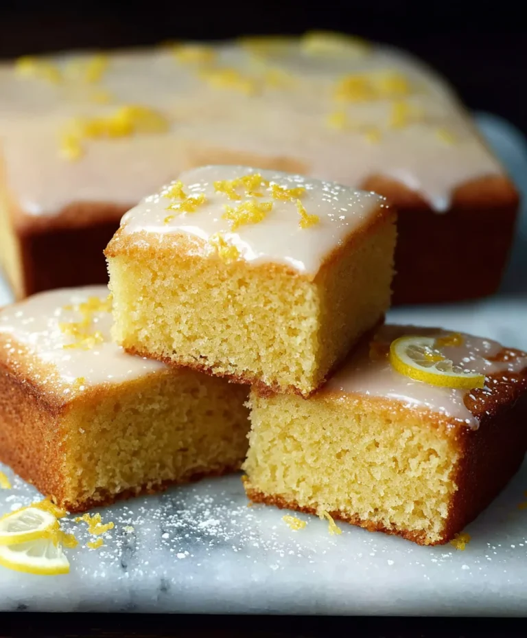 Easy Lemon Drizzle Cake- Traybake Perfection