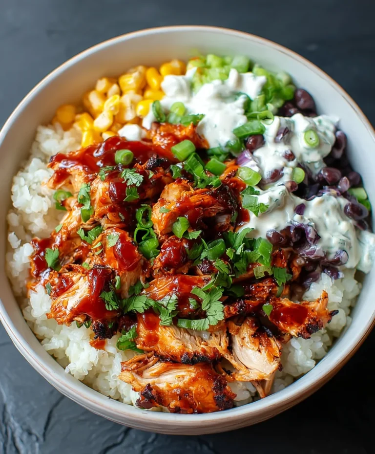 BBQ Chicken Cottage Cheese Bowl-Healthy & Easy Meal