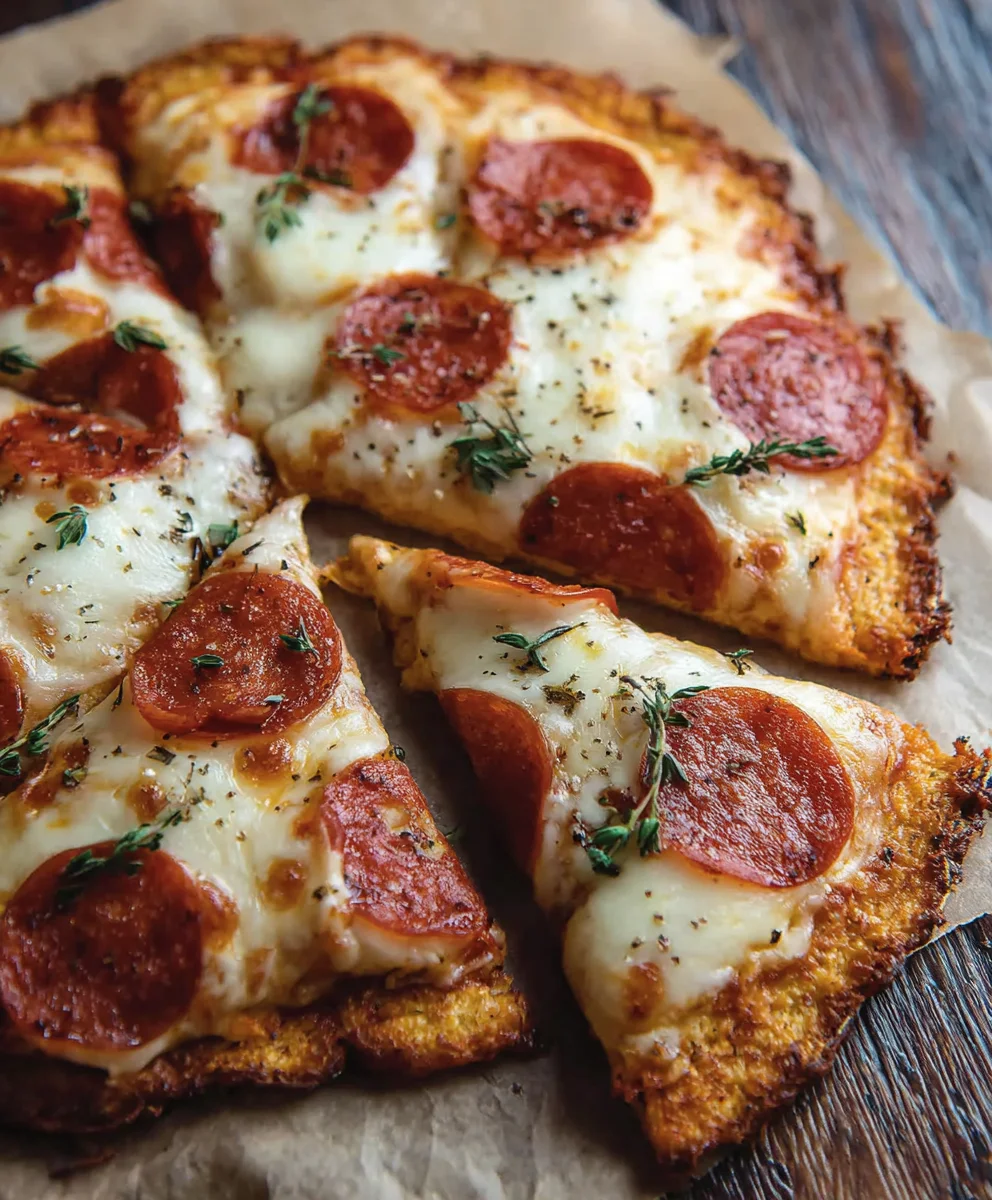 Keto Chicken Crust Pizza - Low Carb Flavor