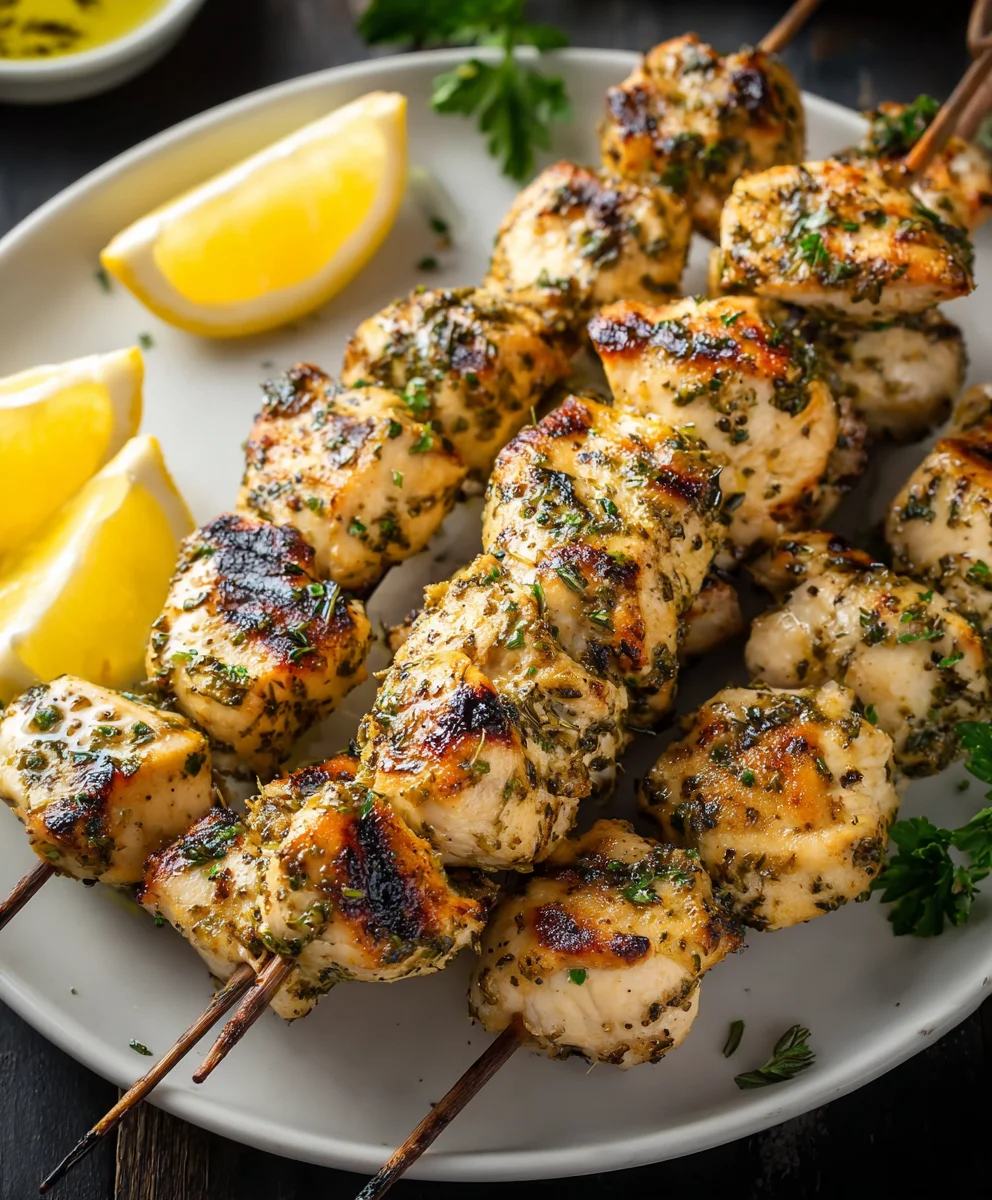 Lemon Herb Beef Skewers - Easy & Flavorful