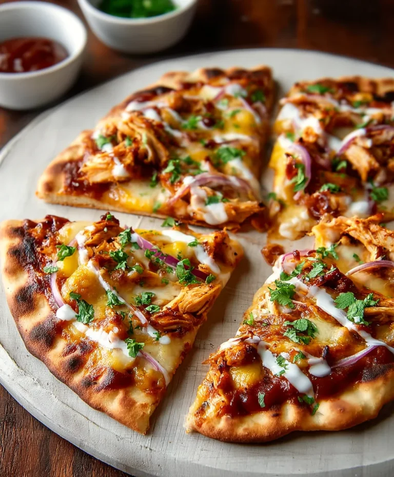 Easy BBQ Chicken Naan Pizza-Quick & Delicious Meal