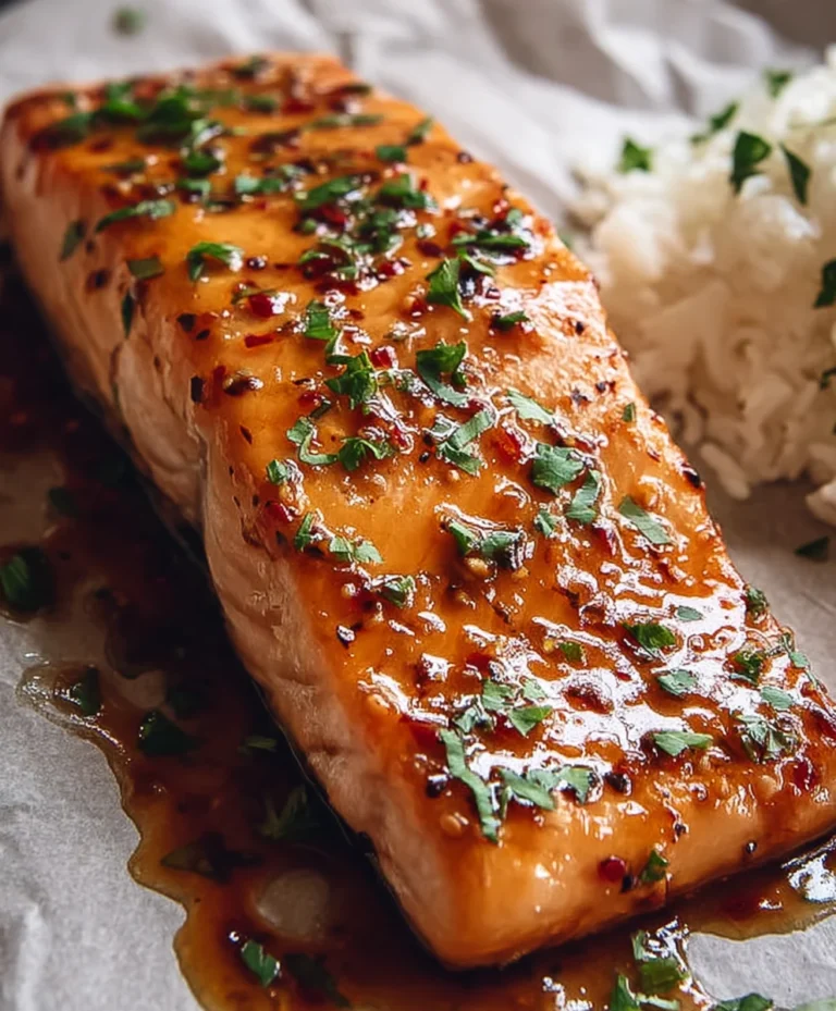 Hot Honey Glazed Salmon- Easy Weeknight Dinner