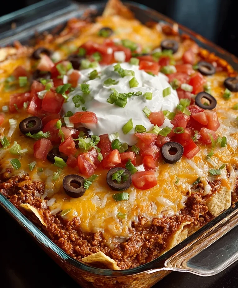 Easy Layered Taco Bake Recipe – Crowd-Pleasing Beef Dinner