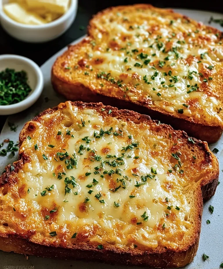 Cheesy Texas Toast Recipe- Easy & Delicious Garlic Bread