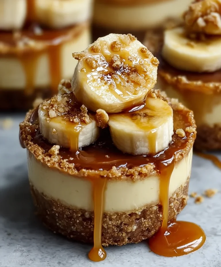 Banana Foster Cheesecake Cups – Decadent Dessert Delight