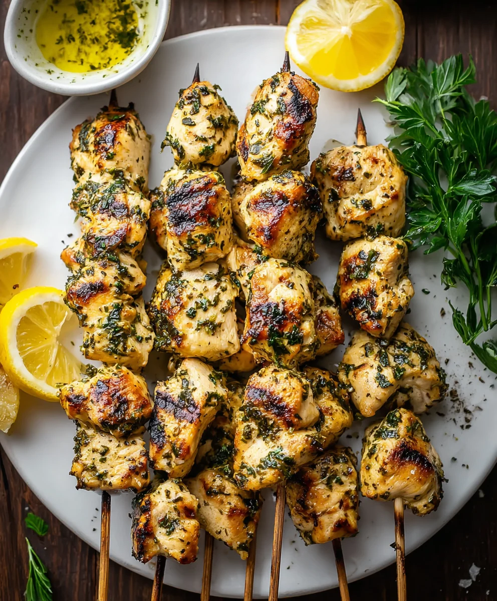 Lemon Herb Beef Skewers - Easy & Flavorful