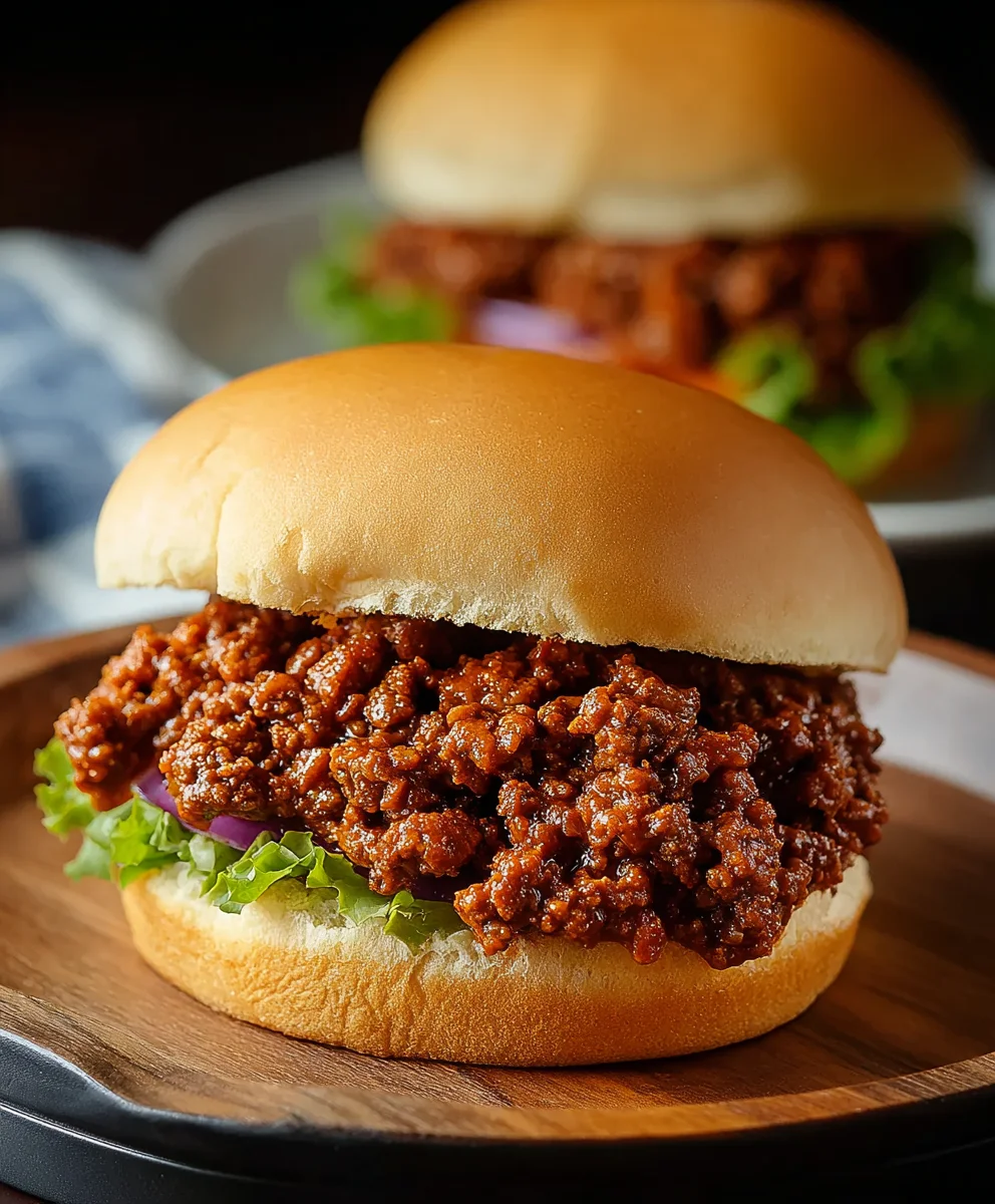 Easy Homemade Beef Sloppy Joe Sandwiches Recipe