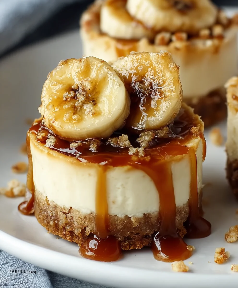 Banana Foster Cheesecake Cups - Decadent Dessert Delight