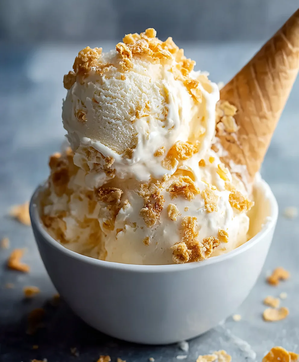 Cereal Milk Ice Cream- A Sweet & Creamy Delight