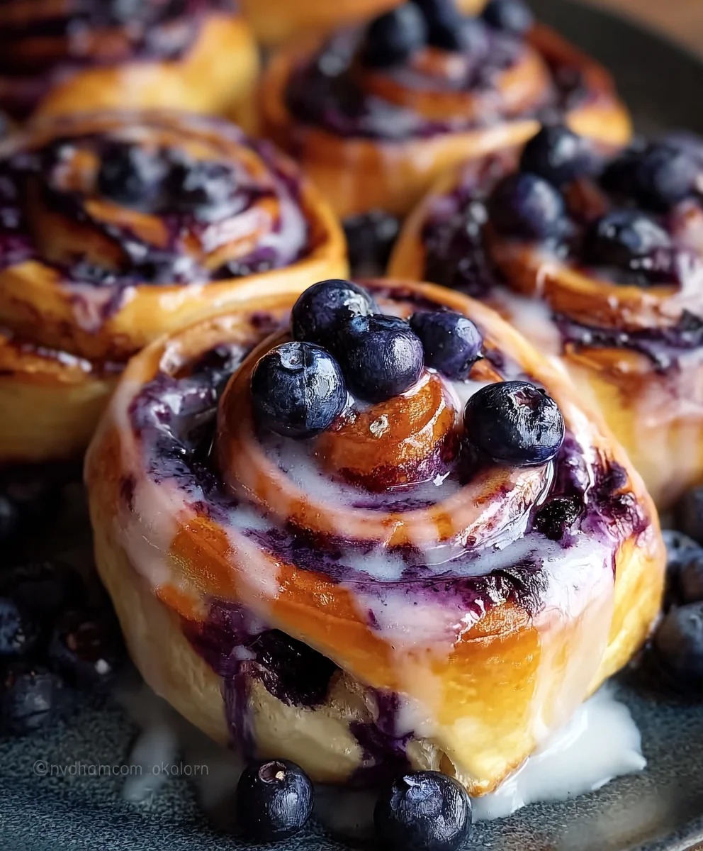 Blueberry Cinnamon Rolls- A Sweet Treat You'll Love