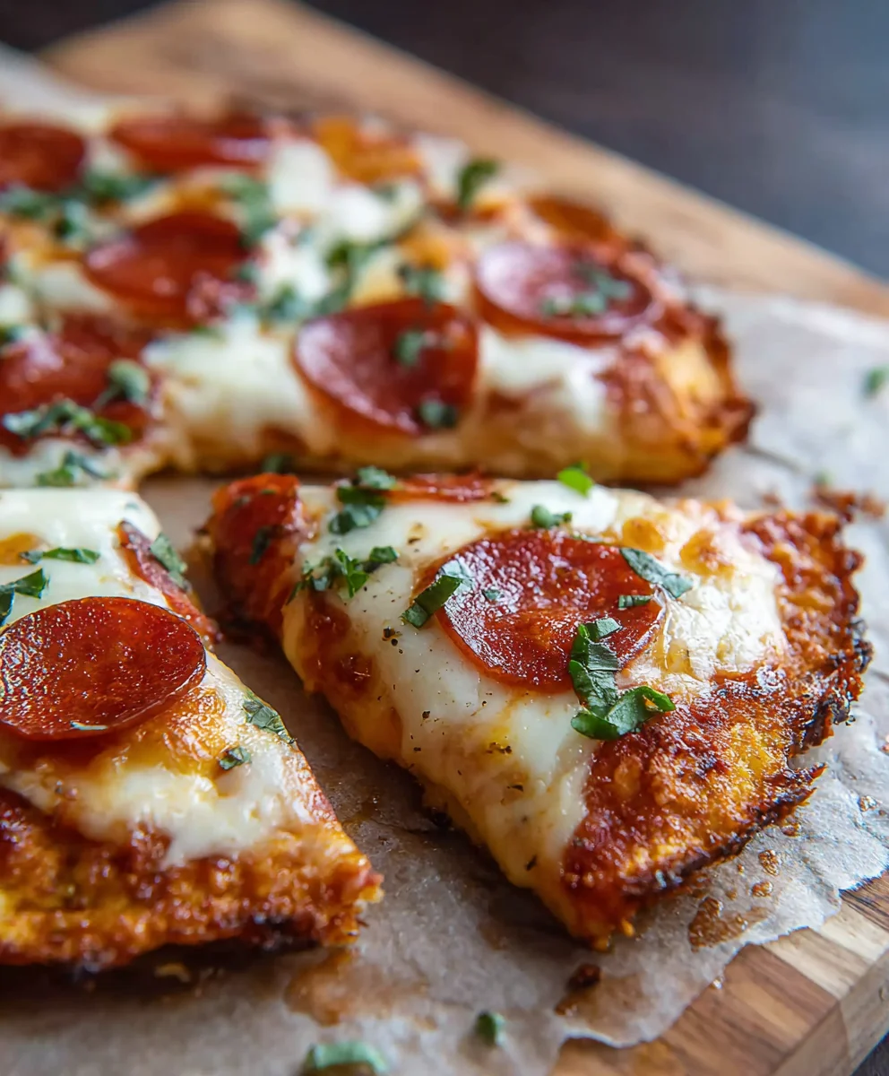 Keto Chicken Crust Pizza - Low Carb Flavor