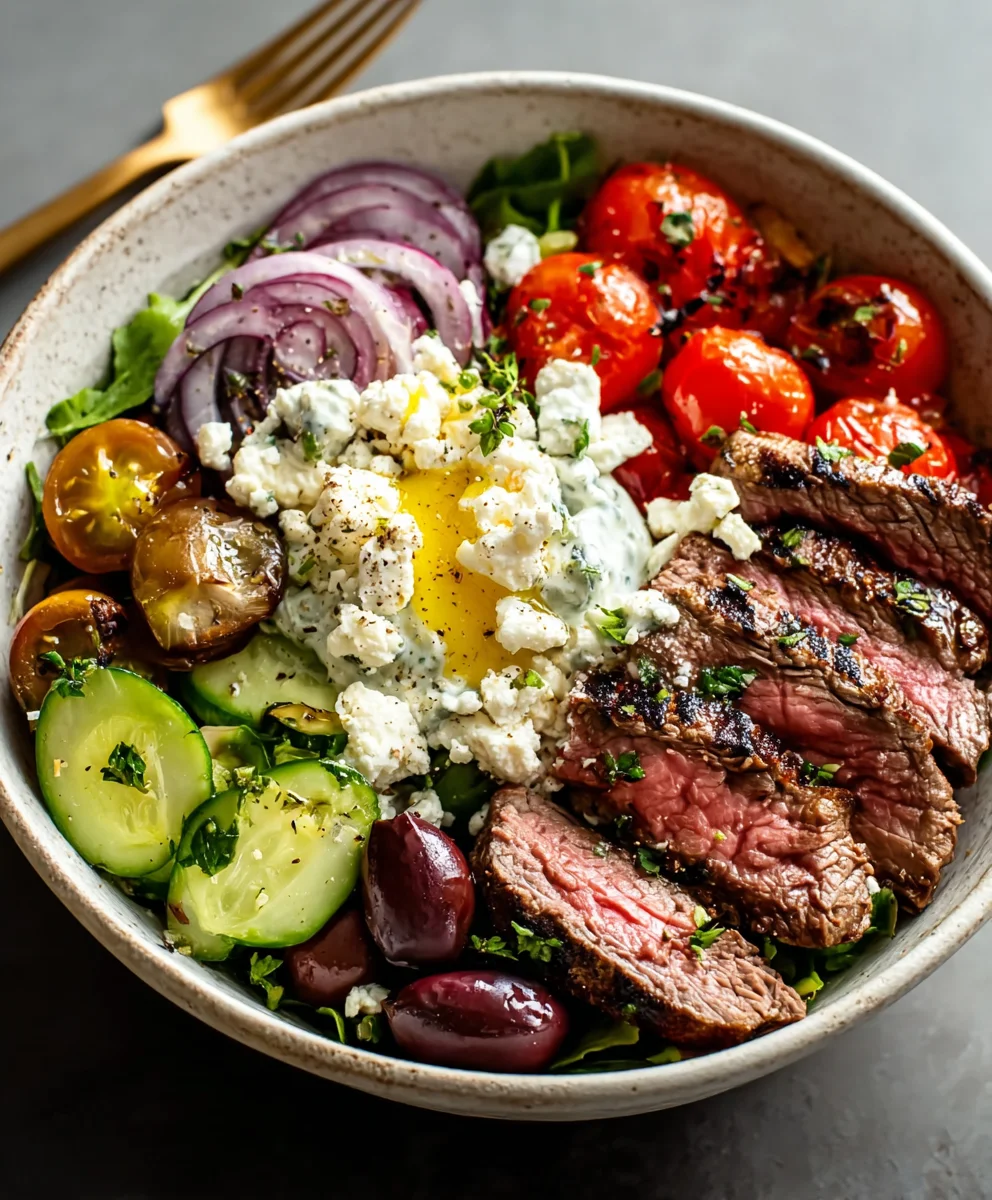 Mediterranean Beef Bowl Recipe - Flavorful & Fresh