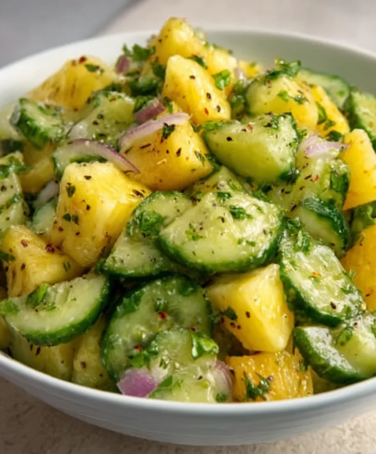 Refreshing Pineapple Cucumber Salad – Easy & Quick Recipe