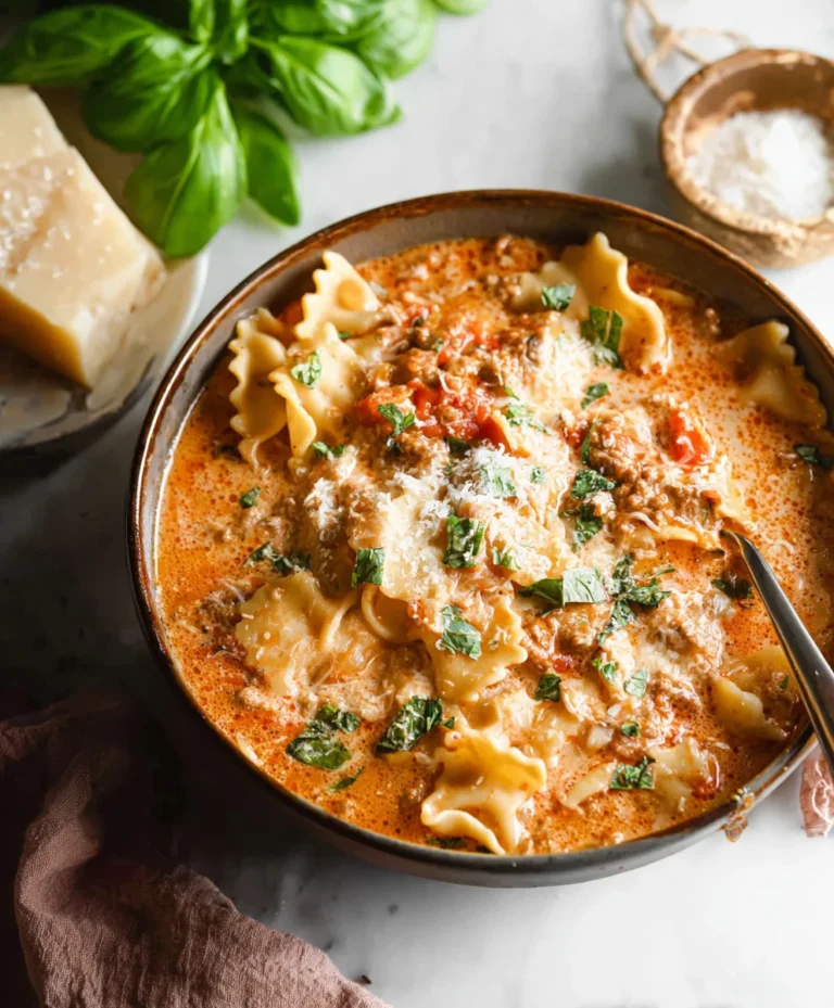 Easy Creamy Lasagna Soup – Quick & Comforting