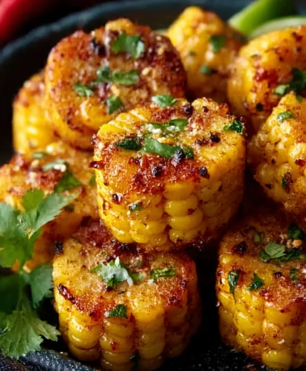 Spicy Mexican Corn Bites- Easy Appetizer Recipe