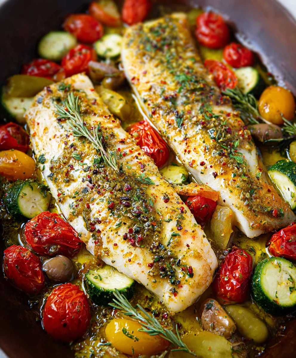 Easy Mediterranean Baked Fish Recipe - Quick & Healthy