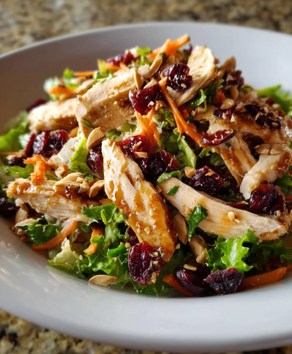 Asian Chicken Cranberry Salad - Quick Lunch Fix