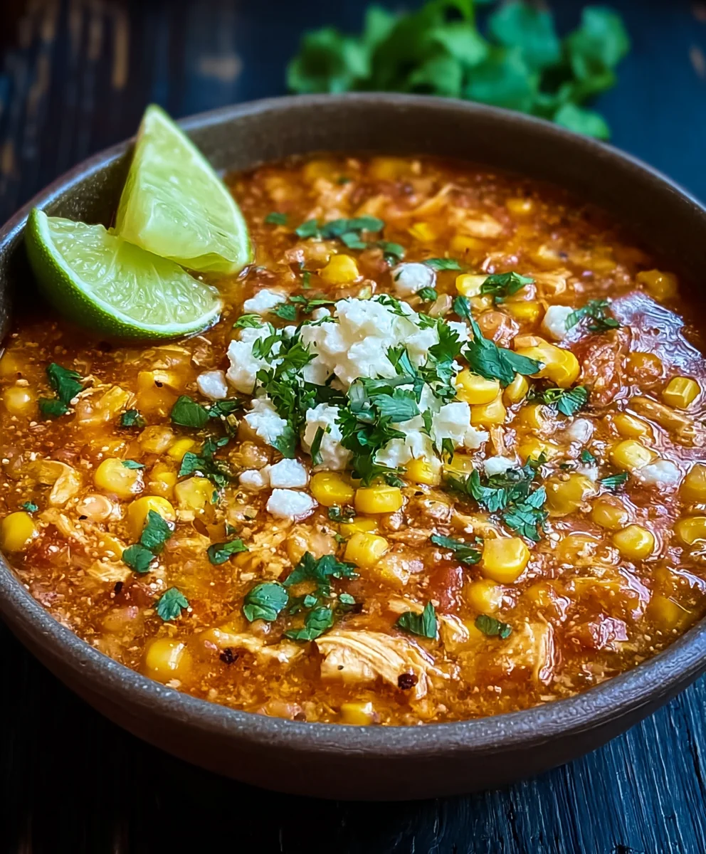 Street Corn Chicken Chili-Flavorful & Easy Recipe