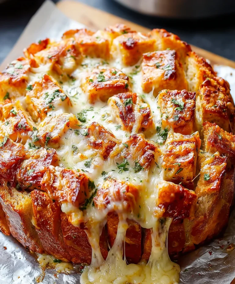 Cheesy Pull-Apart Pizza Bread- Easy Appetizer Recipe