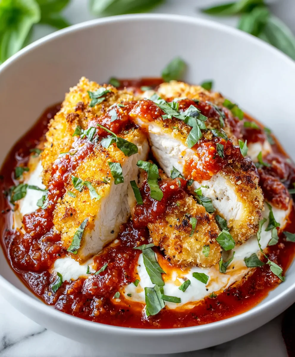 Chicken Parm Cottage Cheese Bowl - Easy Low-Carb Meal