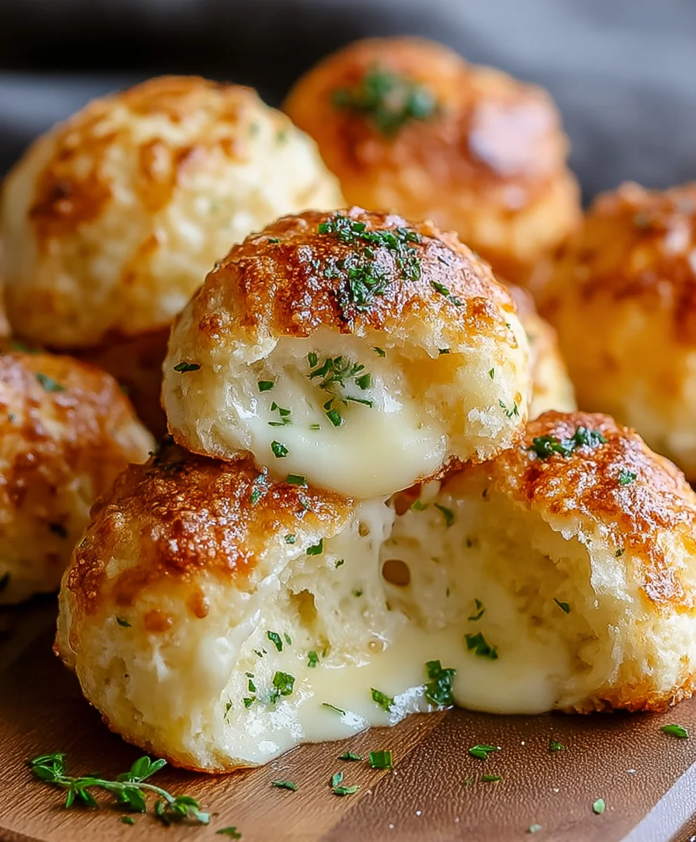Gooey Mozzarella Biscuit Bombs-Easy Cheesy Appetizer