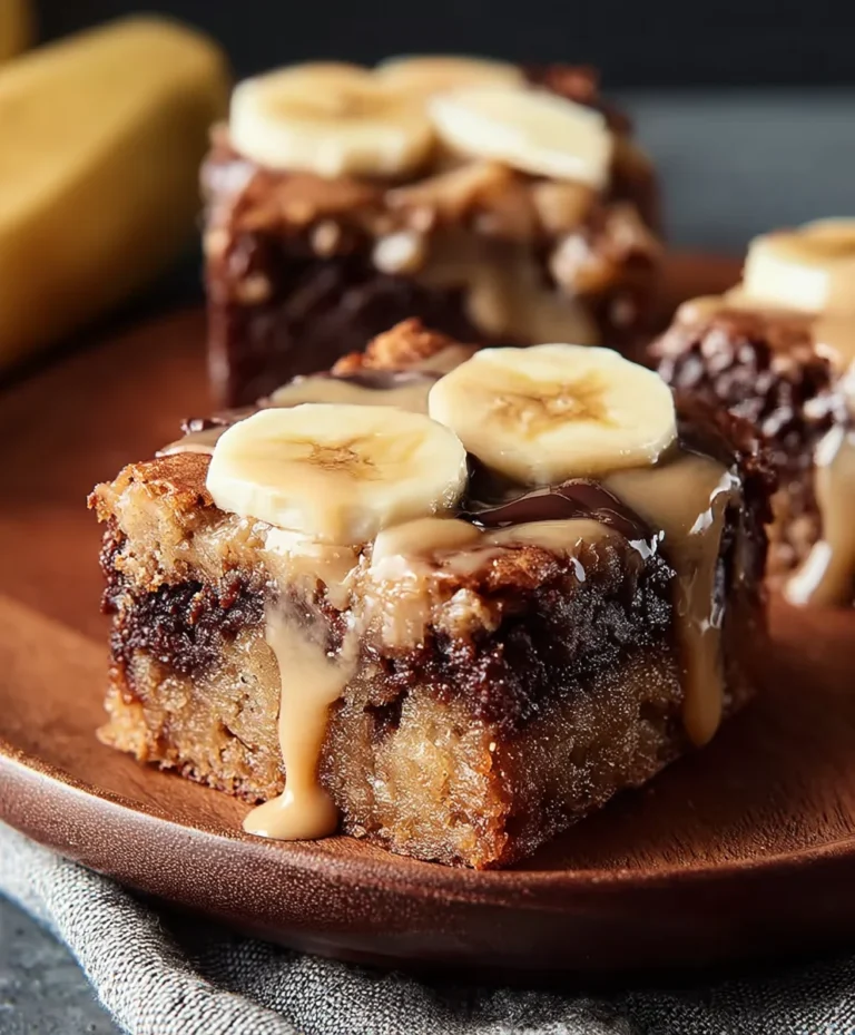 Homemade Banana Bread Brownies-Easy Dessert Recipe