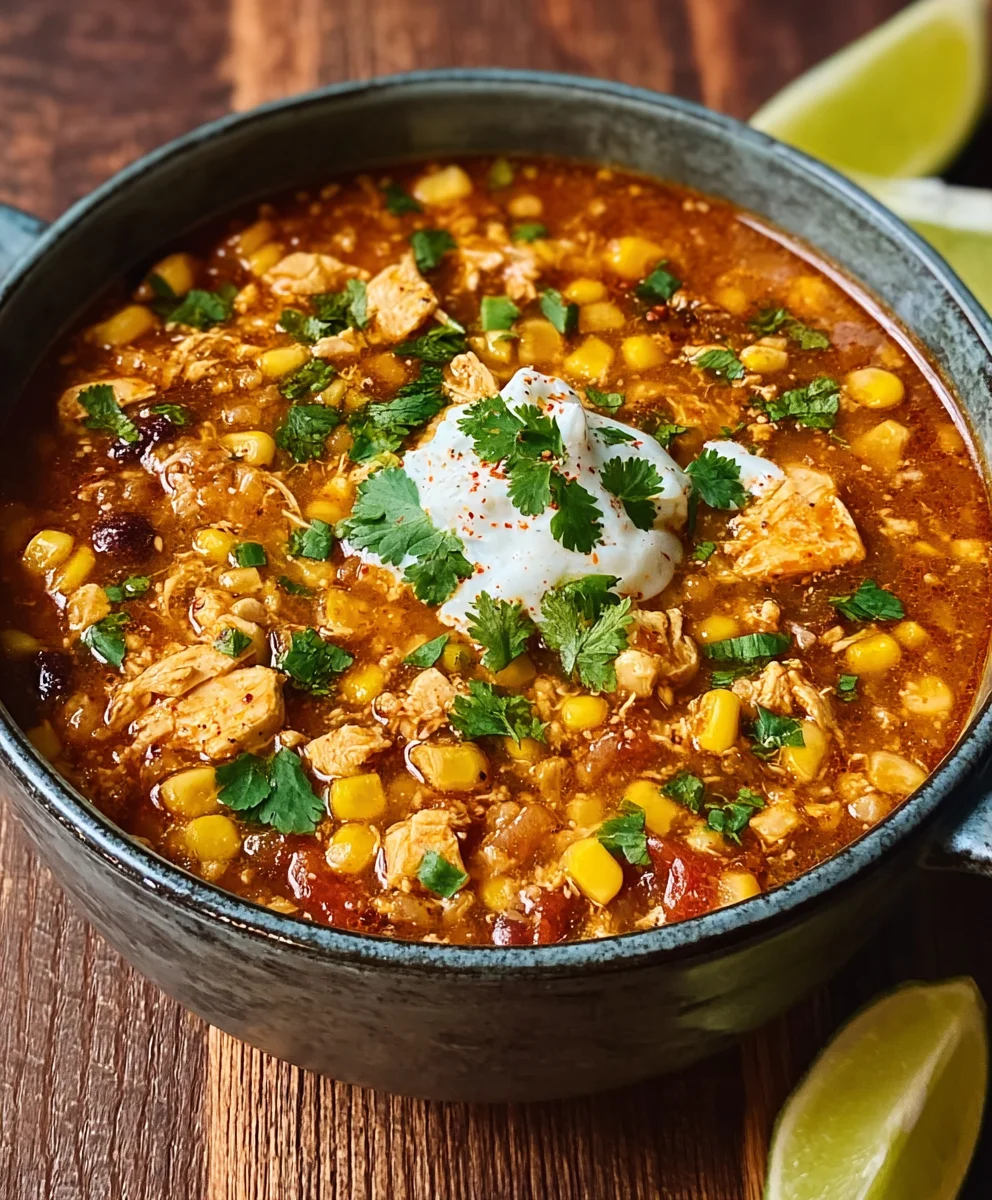 Street Corn Chicken Chili-Flavorful & Easy Recipe