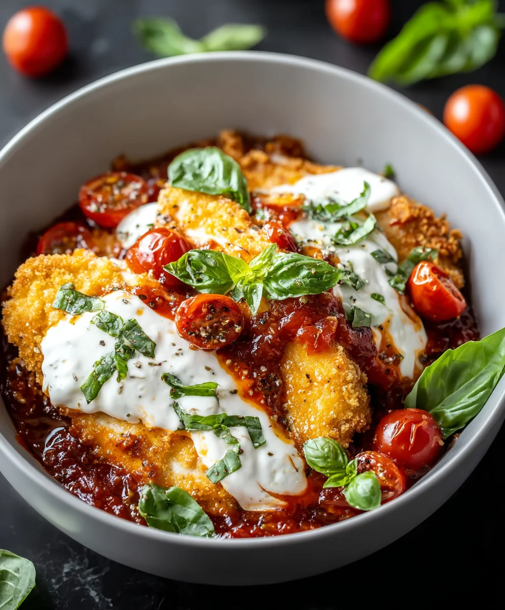 Chicken Parm Cottage Cheese Bowl - Easy Low-Carb Meal