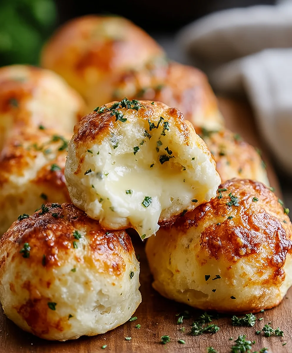 Gooey Mozzarella Biscuit Bombs-Easy Cheesy Appetizer