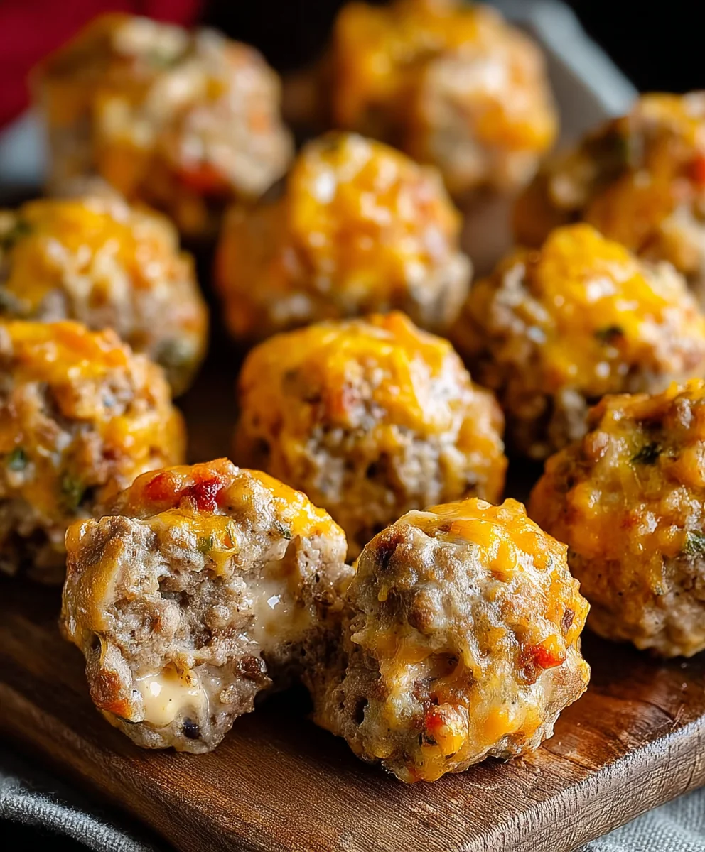 Easy Rotel Cream Cheese Sausage Balls Recipe