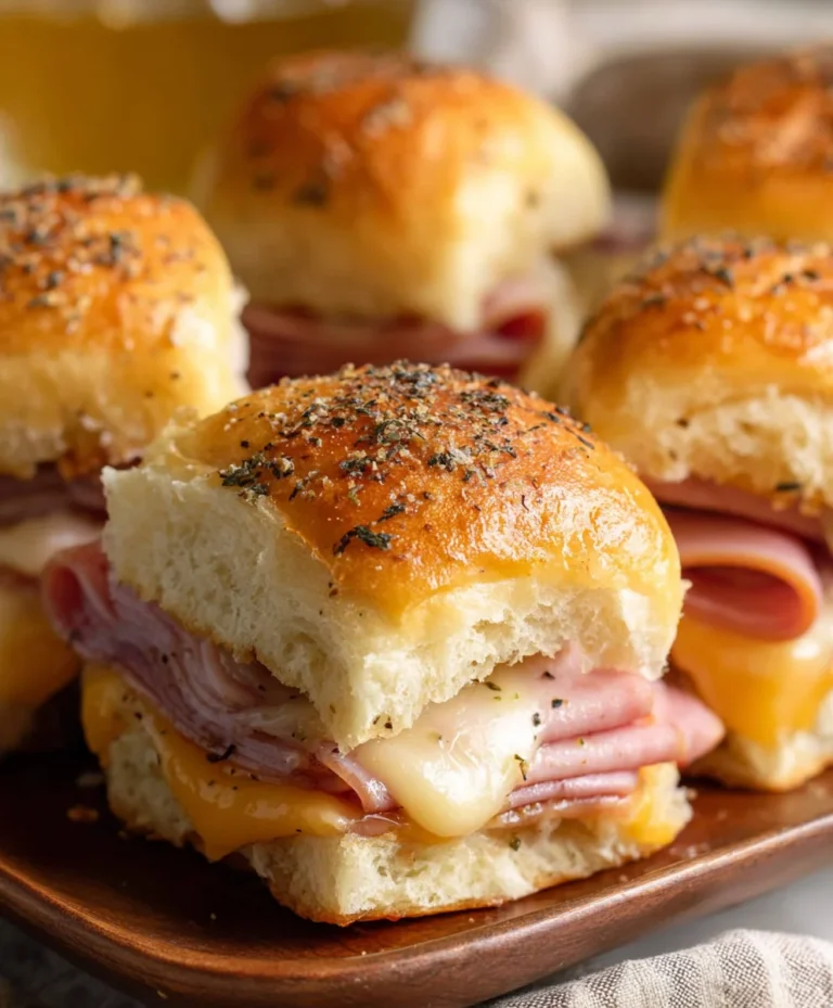 Baked Beef Beef Ham Cheese Sliders – Easy Appetizer