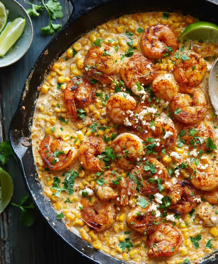 Easy Shrimp Creamed Corn One-Pan Dinner