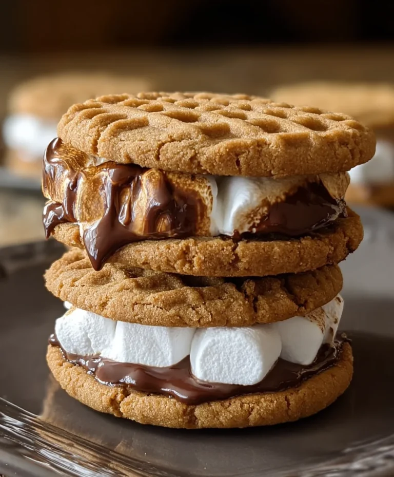 Peanut Butter S’mores Sandwich Cookies-Easy Treat