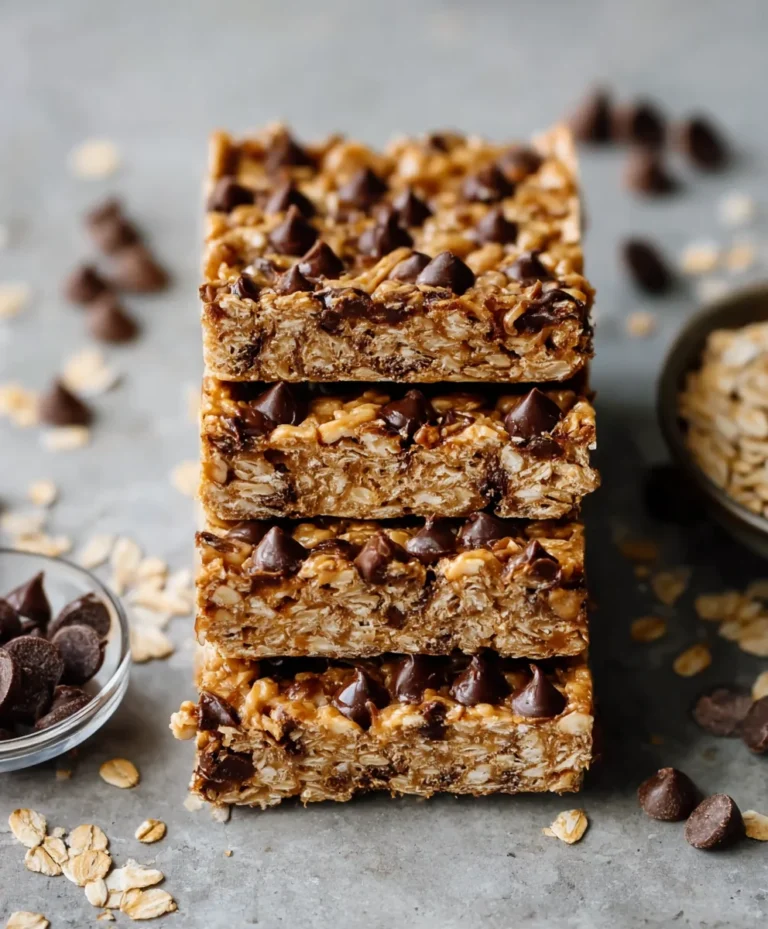 Soft-Baked Peanut Butter Granola Bars-Easy Recipe