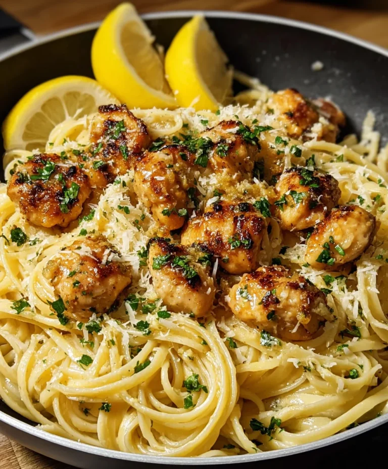Lemon Chicken Parmesan Linguine – Easy Recipe