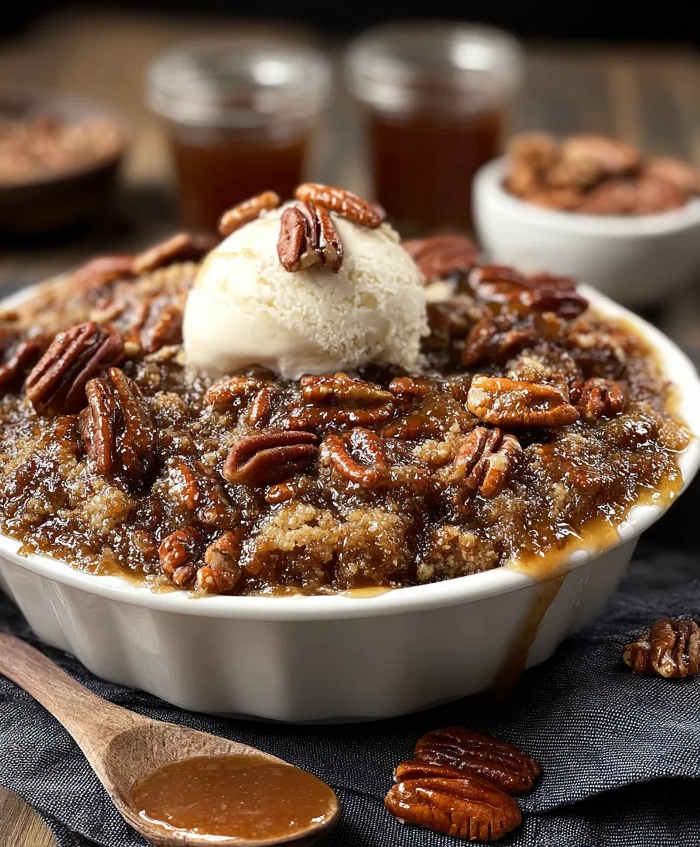 Pecan Pie Cobbler- Easy Dessert Recipe