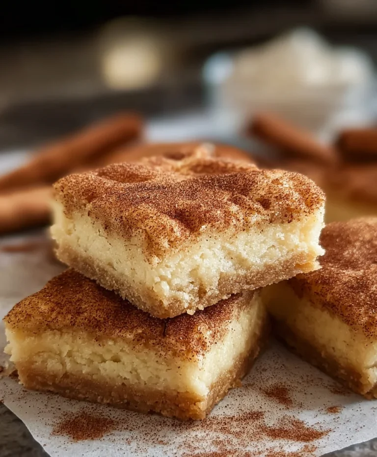 Easy Snickerdoodle Cookie Bars – Chewy & Delicious