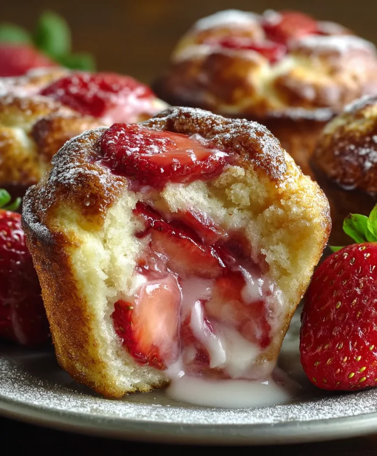 Strawberry French Toast Muffins- Easy Breakfast Treat