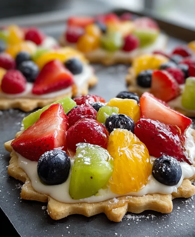 Fruit Pizza Cookies-Easy Fun Dessert Recipe