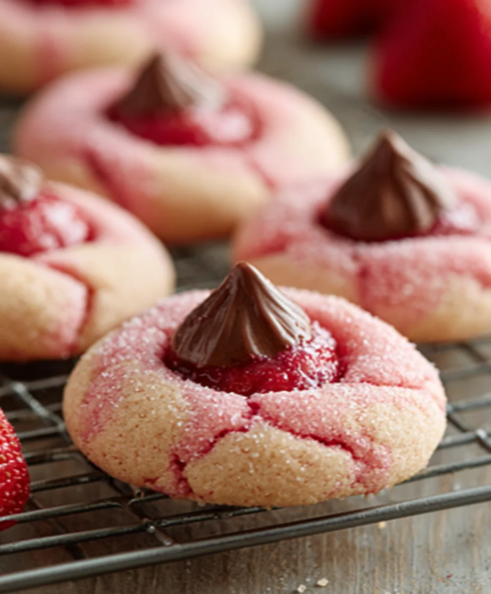 Strawberry Kiss Cookies - Delicious & Easy Recipe
