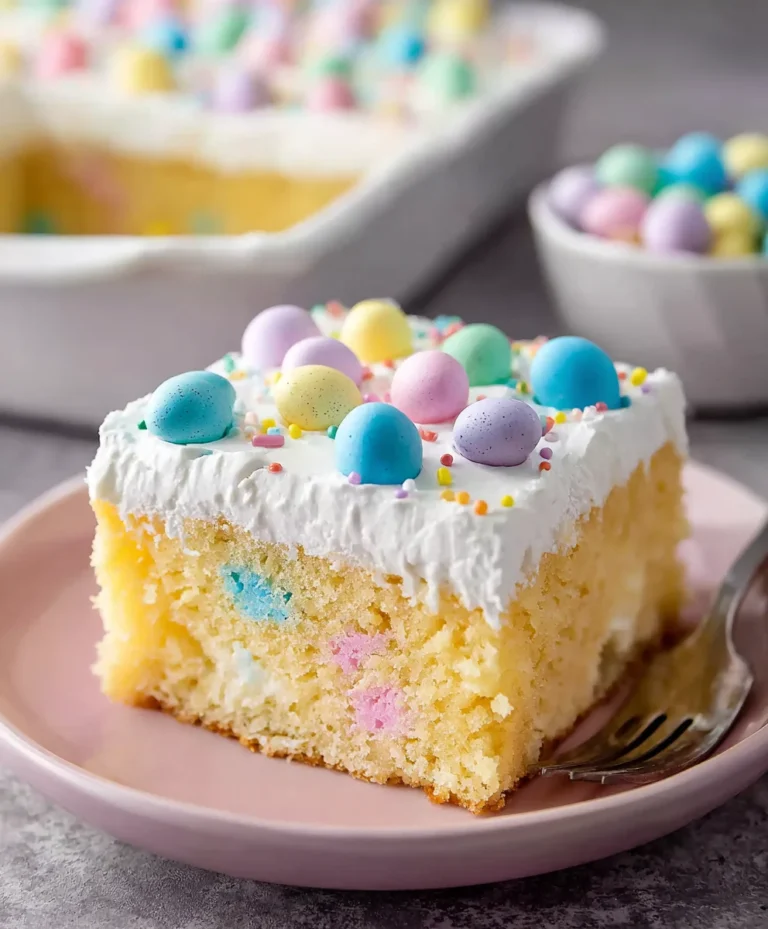 Easy Easter Poke Cake Recipe- Festive Treat