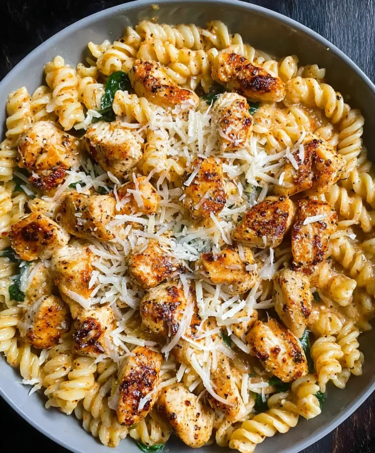 Healthy Garlic Parmesan Chicken Pasta Recipe