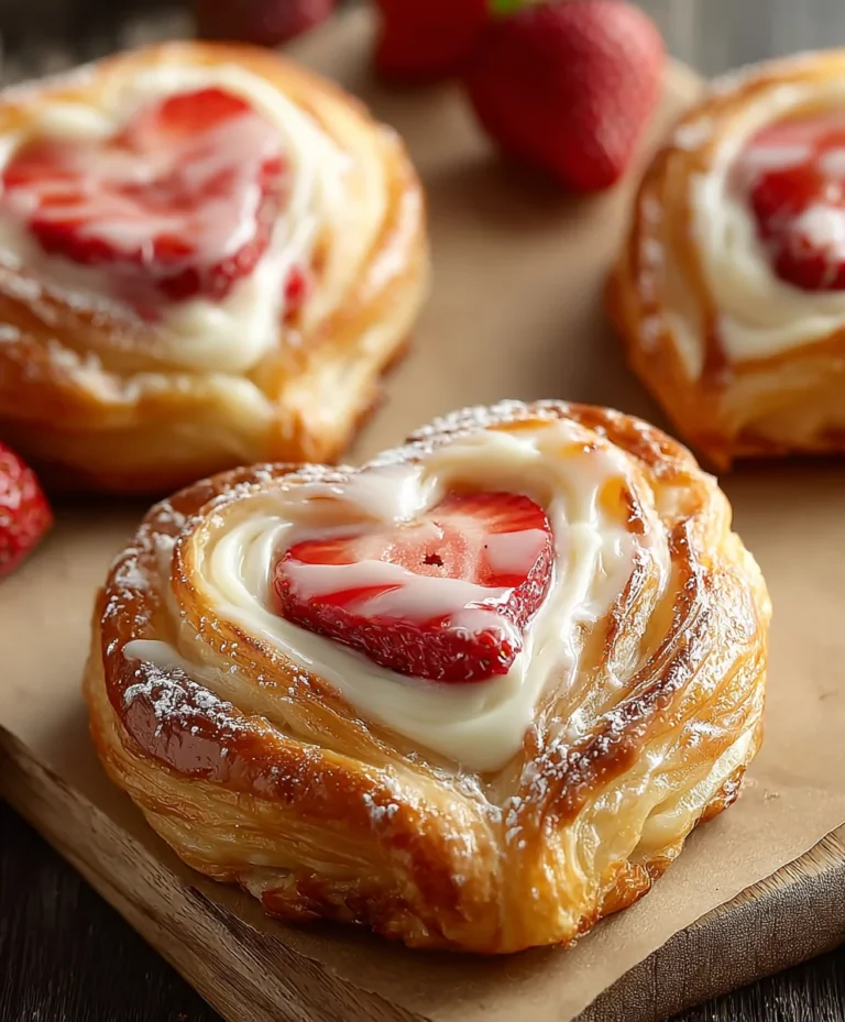 Strawberry Cream Danish-Easy Homemade Pastry Recipe