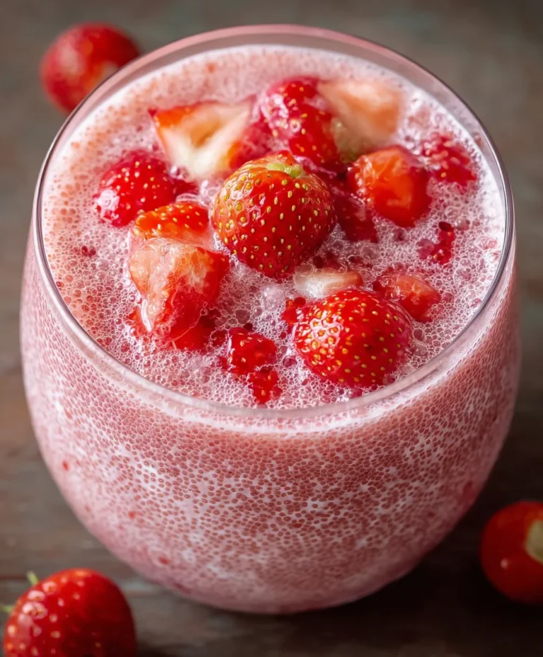 Easy Strawberry Sago Pudding Recipe