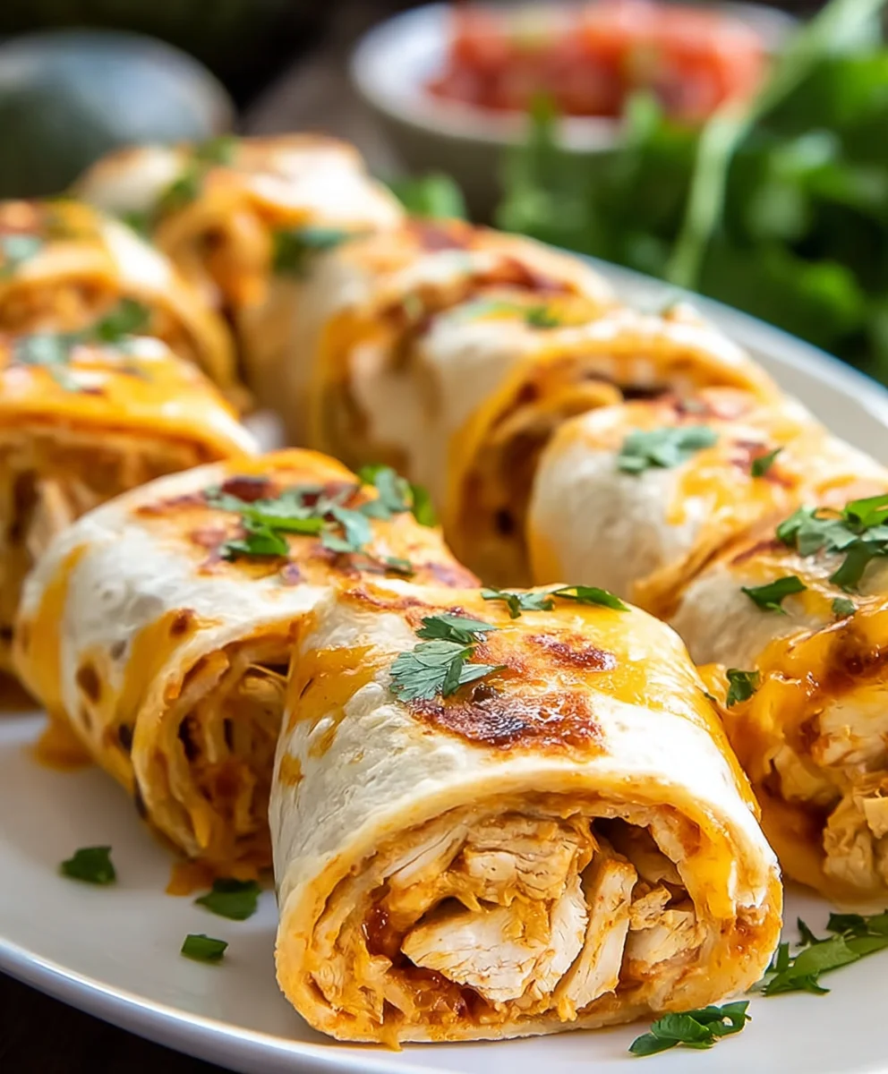 Easy Chicken Enchilada Roll Ups- Quick Family Dinner