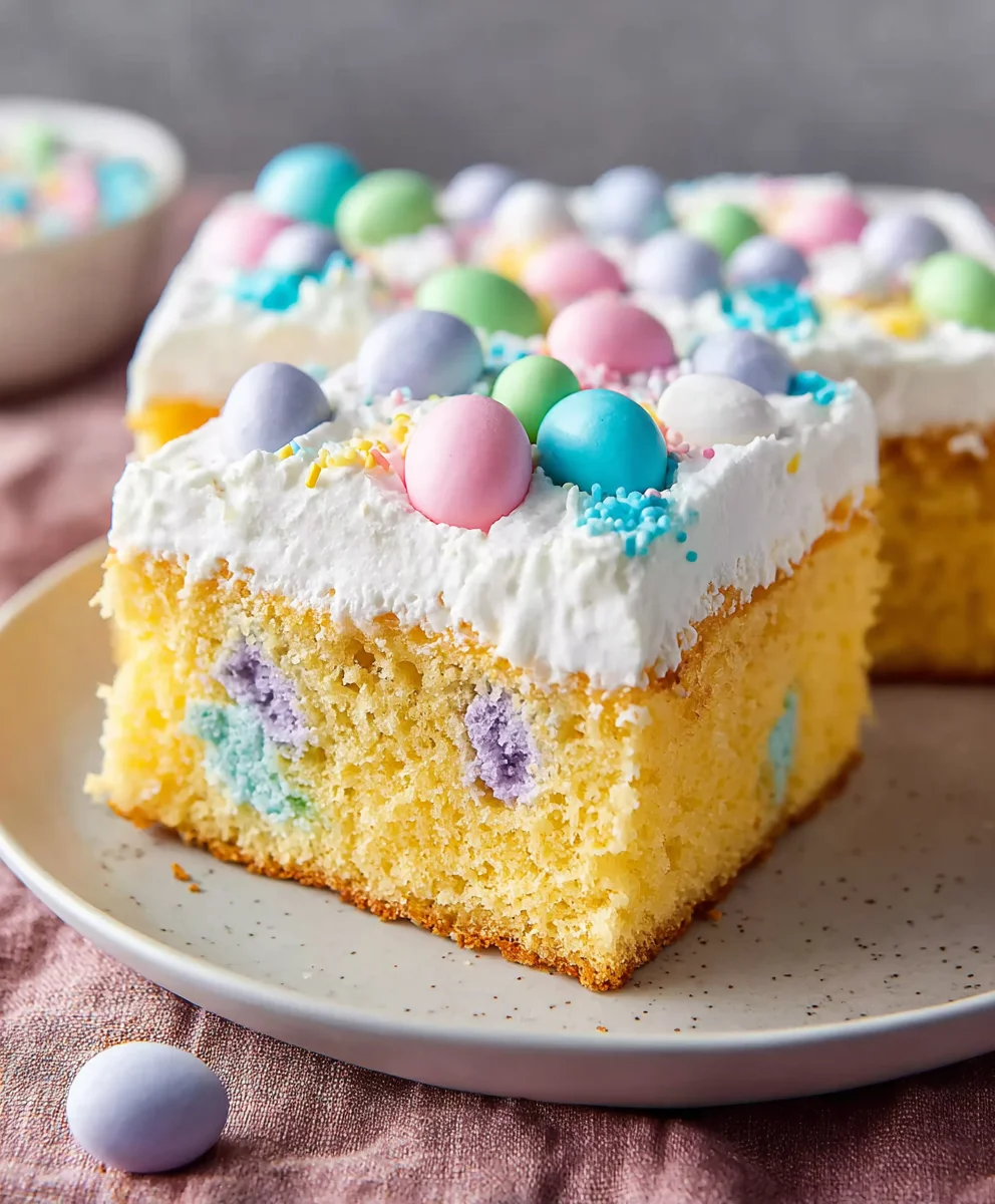 Easy Easter Poke Cake Recipe- Festive Treat