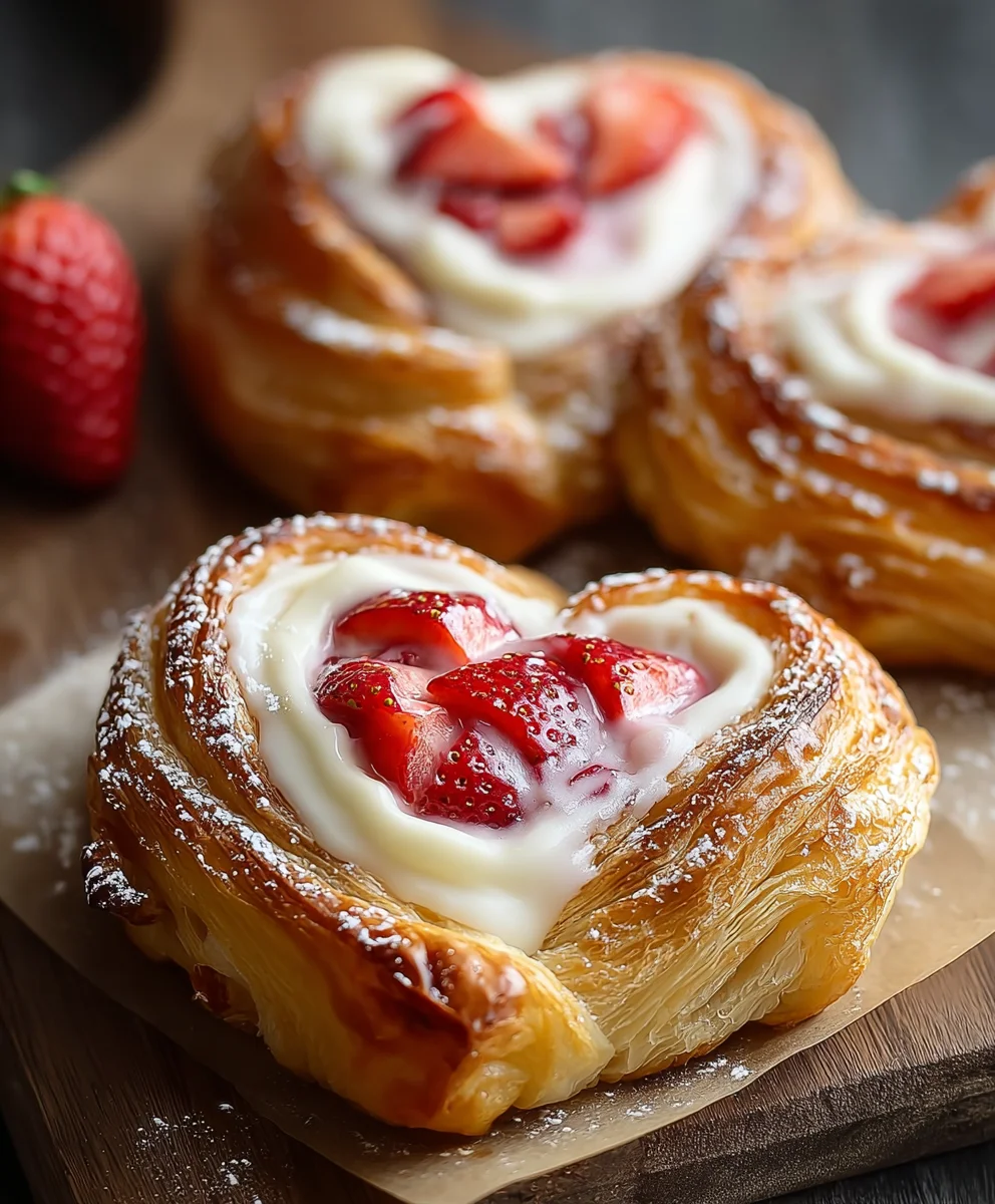 Strawberry Cream Danish-Easy Homemade Pastry Recipe