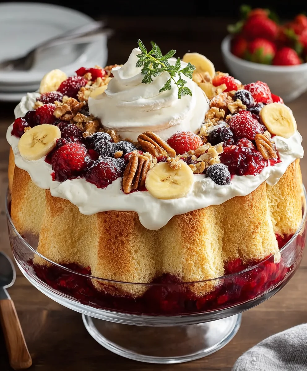 Easy Punch Bowl Cake Recipe- Crowd Pleasing Dessert