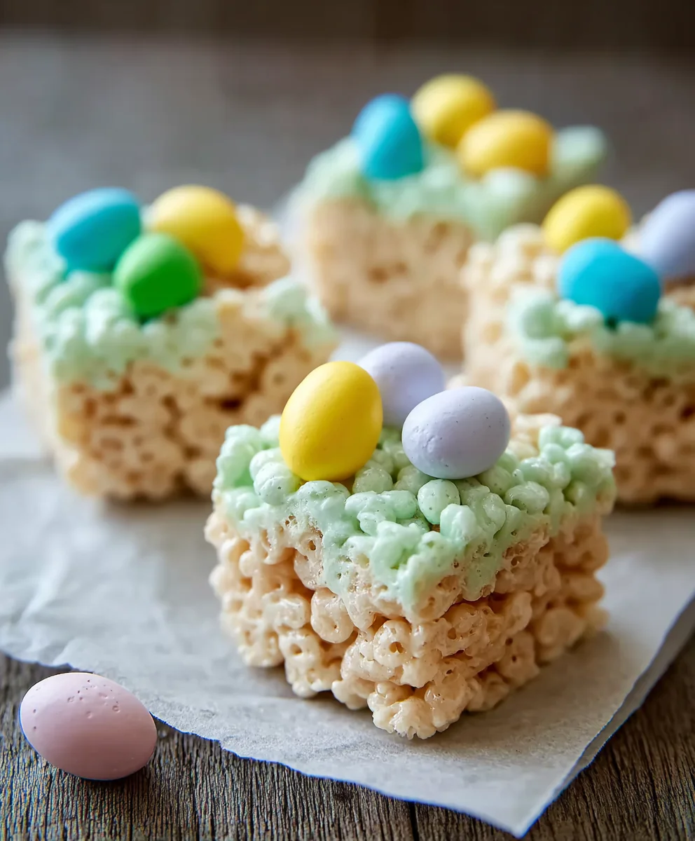 Easter Rice Krispie Treats- Easy Holiday Dessert Fun