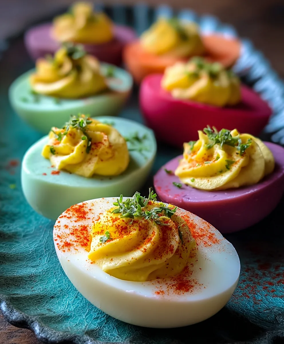 Colorful Deviled Eggs - Easy Party Appetizer